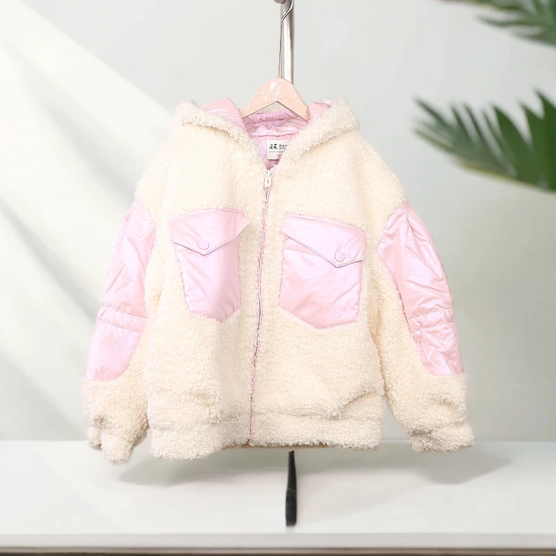 B9-1111生儿童秋冬加棉百搭毛毛外套(41505)