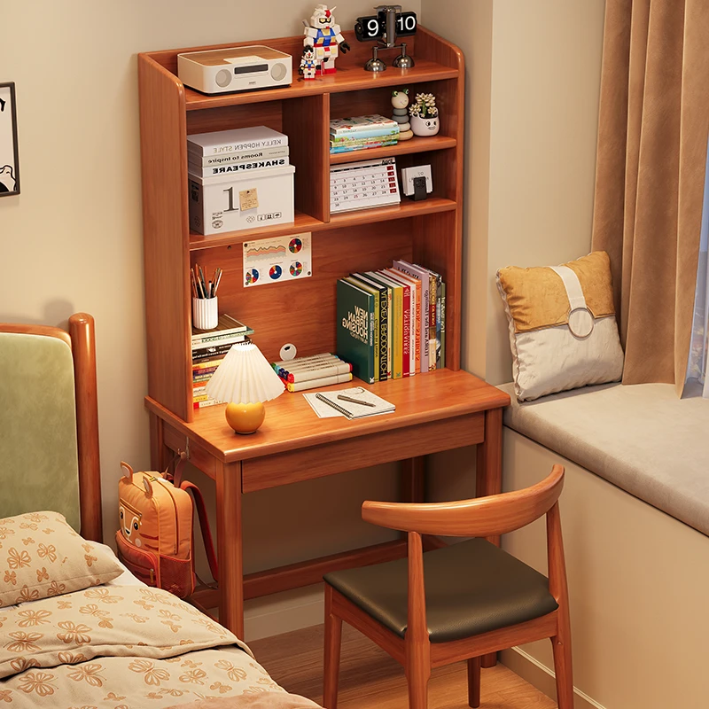 小户型儿童学习桌子学生专用实木书桌小孩子台式桌家用课桌椅套装