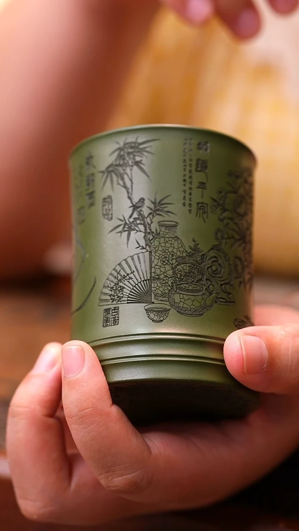 茶杯紫砂匠砂坊原矿紫砂