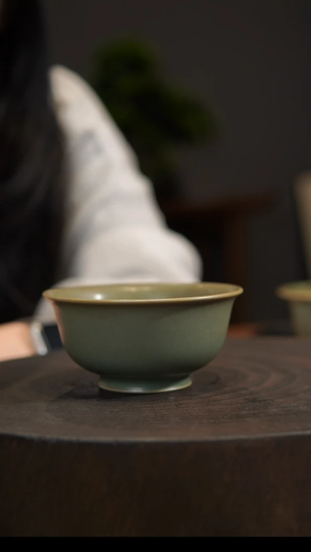 杯子禅定杯 汝州原产地 原矿老釉