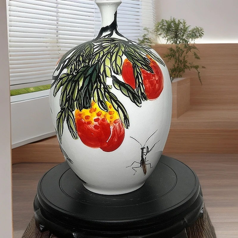 唐山骨质瓷时尚家居摆件工艺品仁者寿世界公认高档瓷器手工手绘