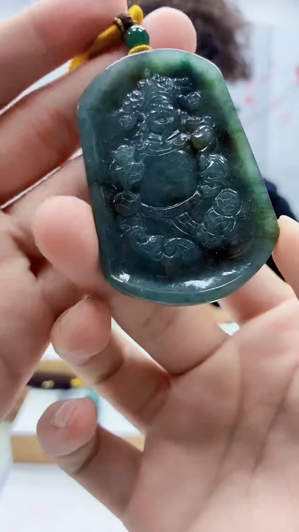 未镶嵌定制翡翠4688bb-毛货挂件16