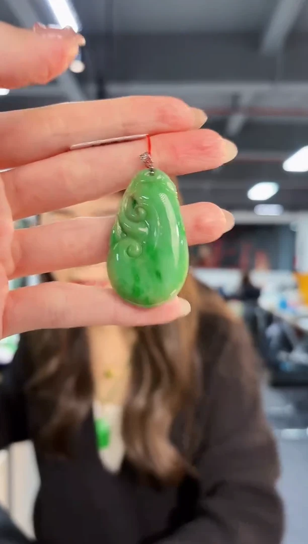 【闪购商品】翡翠颈饰18K金镶嵌缅料A货/支持复检/一件