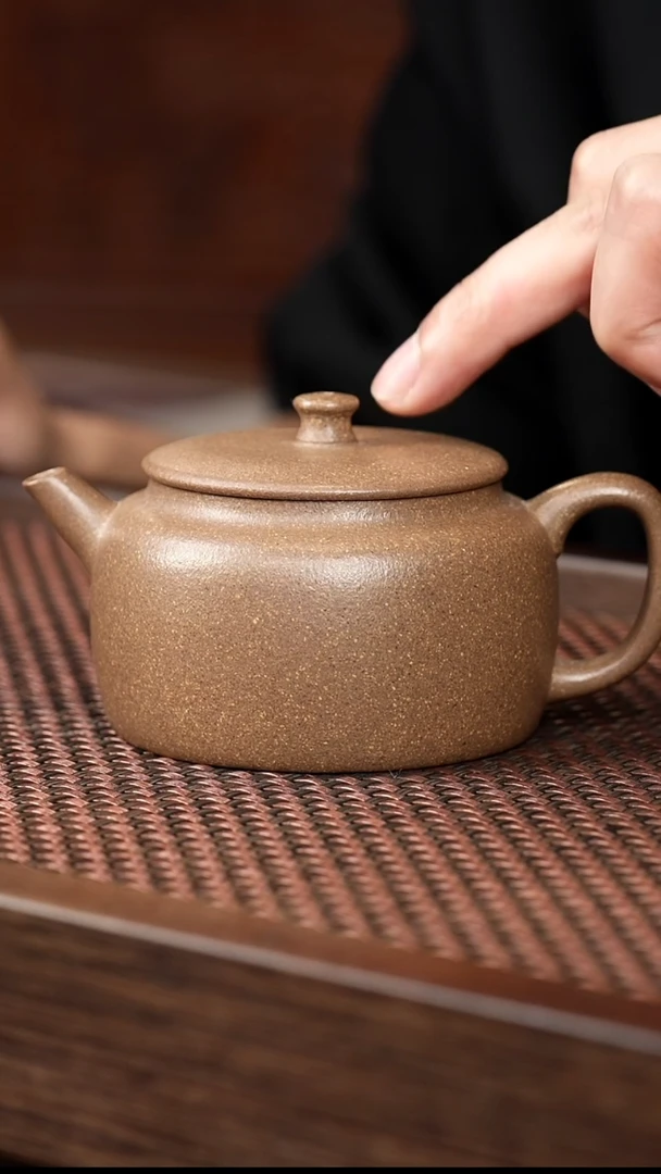 茶壶紫砂芝麻绿桑扁