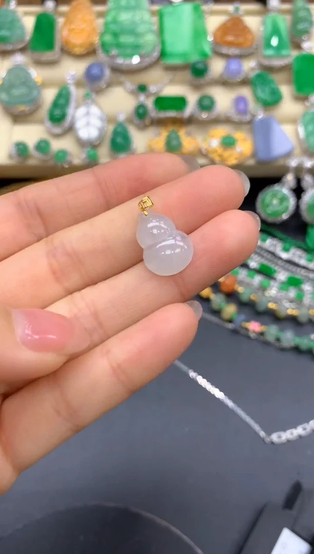 【闪购商品】翡翠颈饰18K金镶嵌56-中国好珍宝