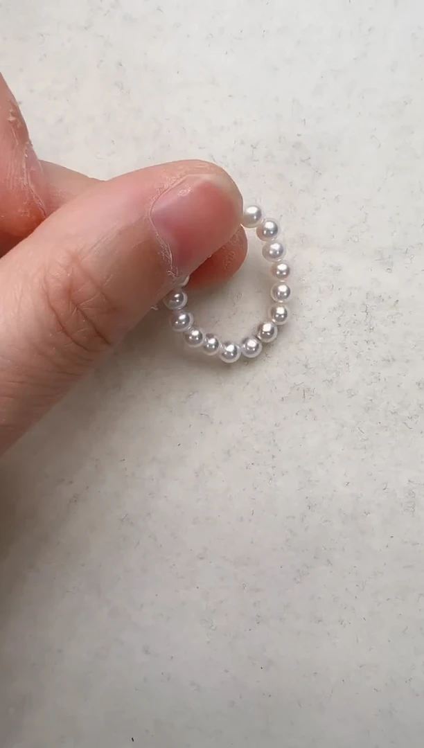 【闪购商品】淡水珍珠戒指未镶嵌小珠圈戒