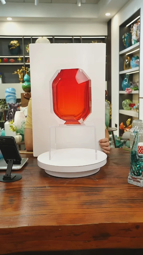 琉璃手工艺品外贸尾货花瓶059