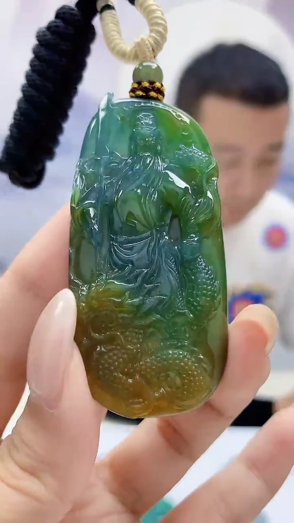 未镶嵌定制翡翠4898xx-毛货挂件131