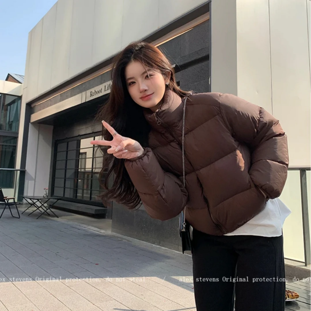 肯豆短款新款加厚韩版女羽绒服外套