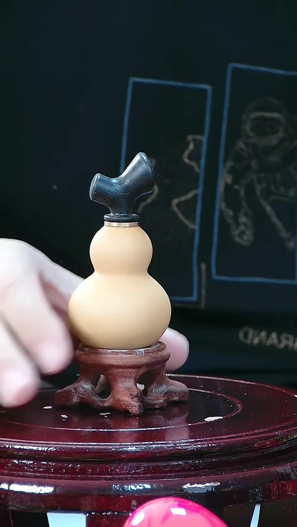 藤漫****生原皮葫芦把件   691