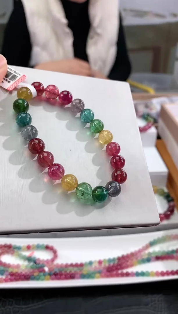 【闪购商品】碧玺手串未镶嵌多样性发一条