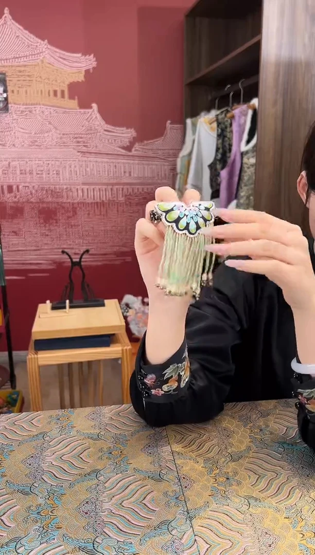 【闪购商品】刺绣非遗绒花（发饰）