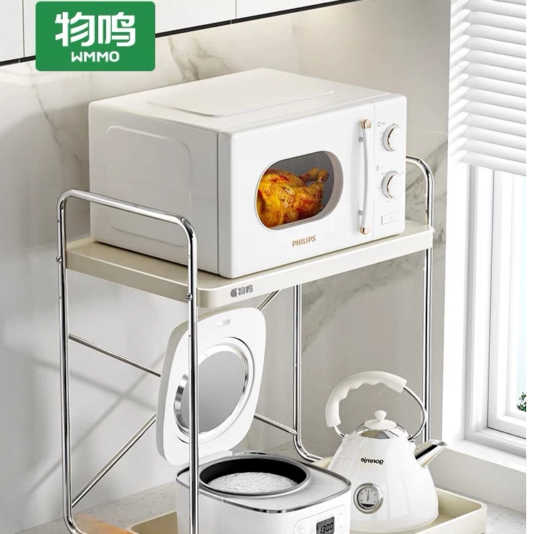 【达人专属】物鸣微波炉架置物架台面双层储物多功能烤箱饭锅煲收纳