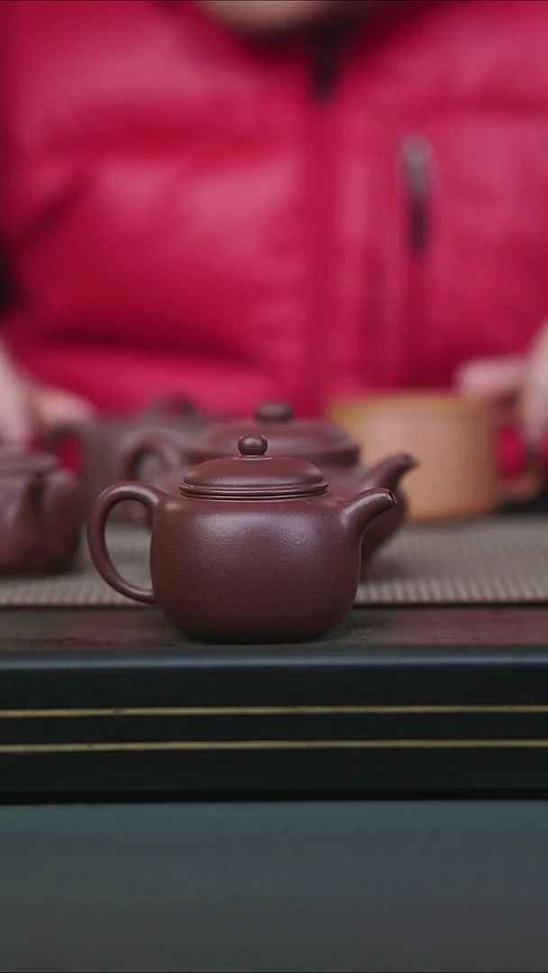 茶壶紫砂賀*國微瑕全手底槽清匏尊