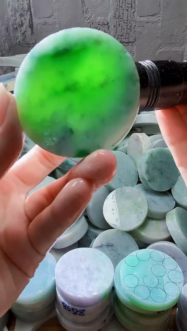 裸石翡翠天然翡翠A货石 南 002