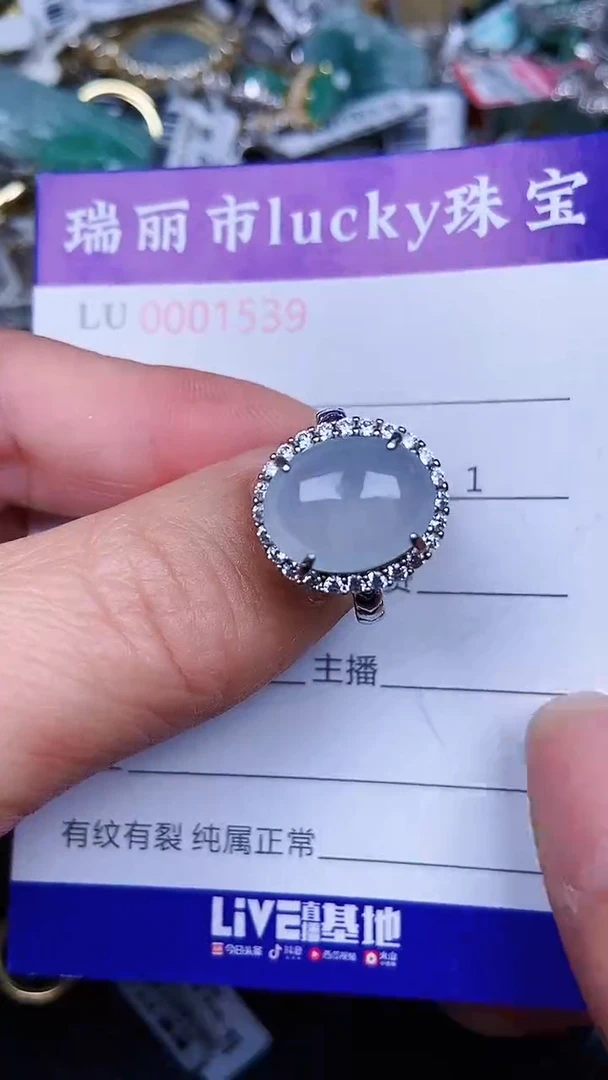 颈饰银S925镶嵌翡翠539