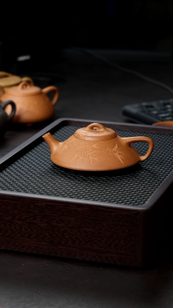 茶壶紫砂黄金段半手120合瓢