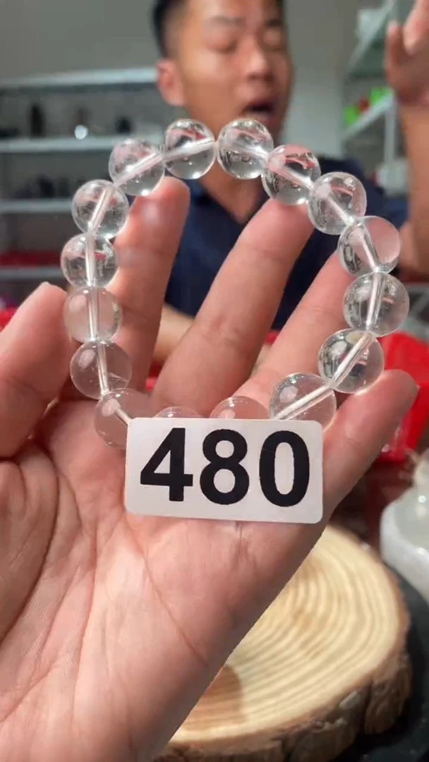 未镶嵌大型摆件（非配饰）水晶白水晶手链13.8MM 480