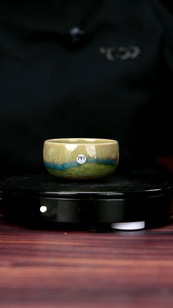 壶791#李盼龙一级品与原矿钧瓷禅定杯