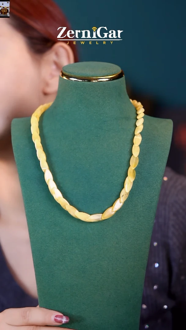 【闪购商品】琥珀颈饰未镶嵌天然琥珀项链