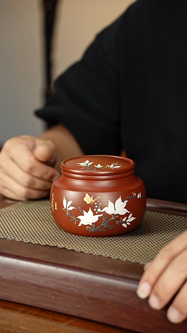 宜兴原矿紫砂茶叶罐