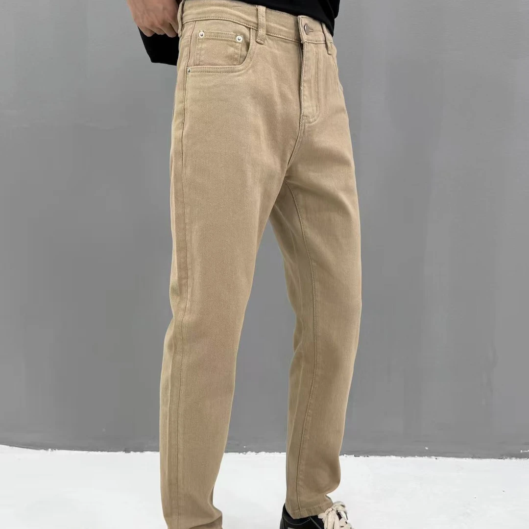 9713 洋气修身小直筒裤