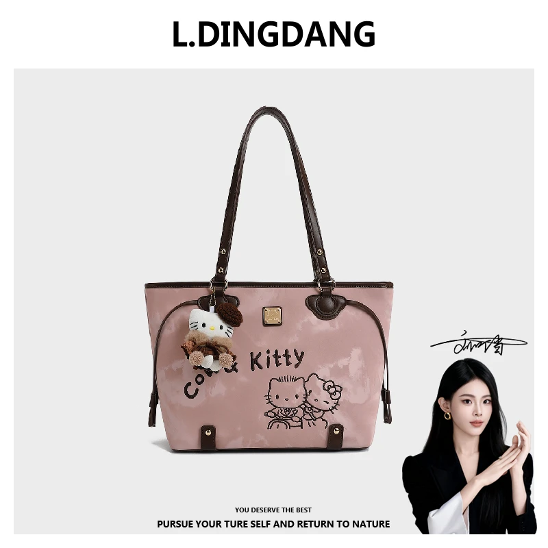 【刘叮当甄选】/复古潮流轻奢时尚大容量托特包单肩8082花色