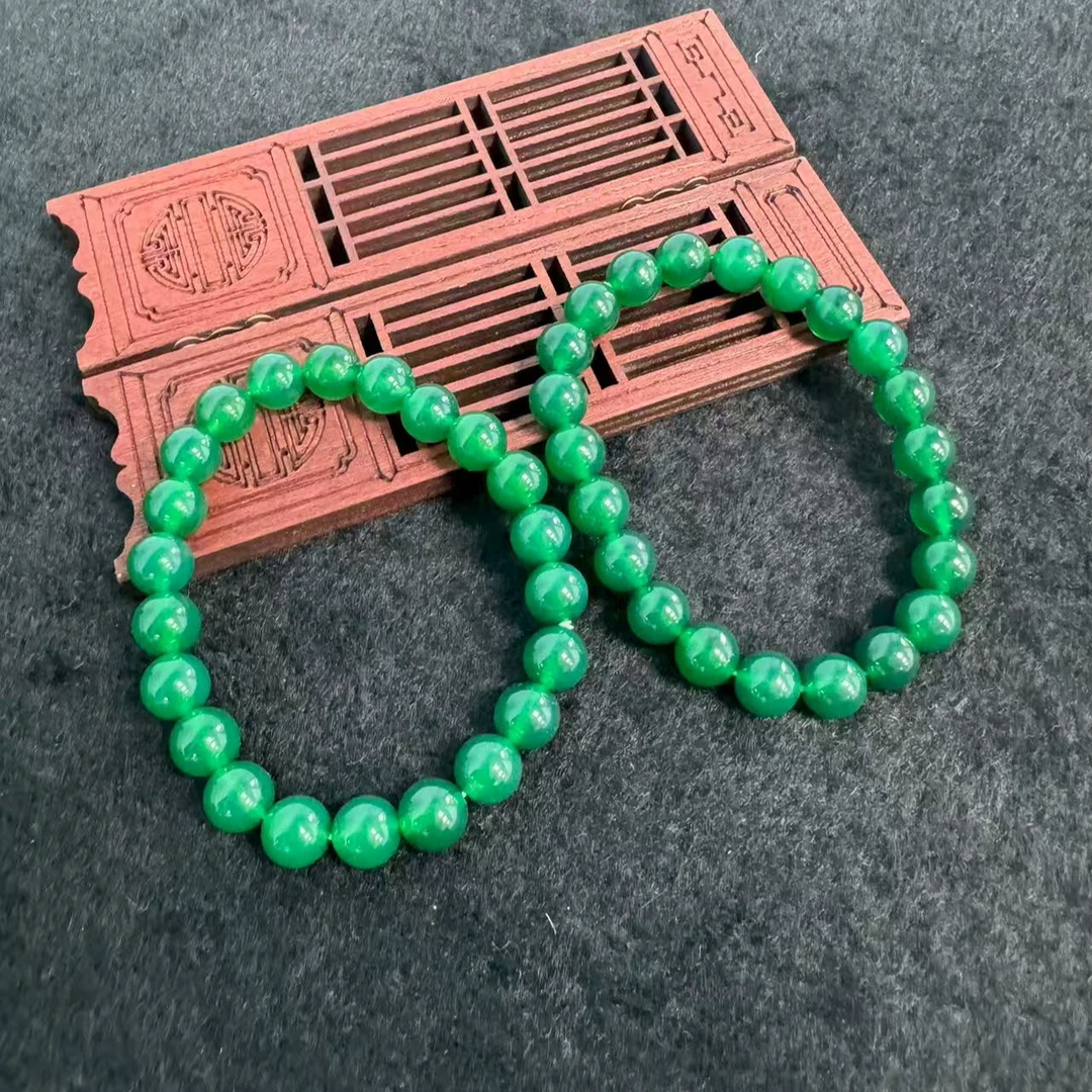 【刘少文】卡8左右极光苍穹绿玛瑙手串-MS-E103-多样性只发一件