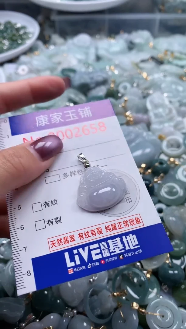 翡翠未镶嵌吊坠(不含链)2658