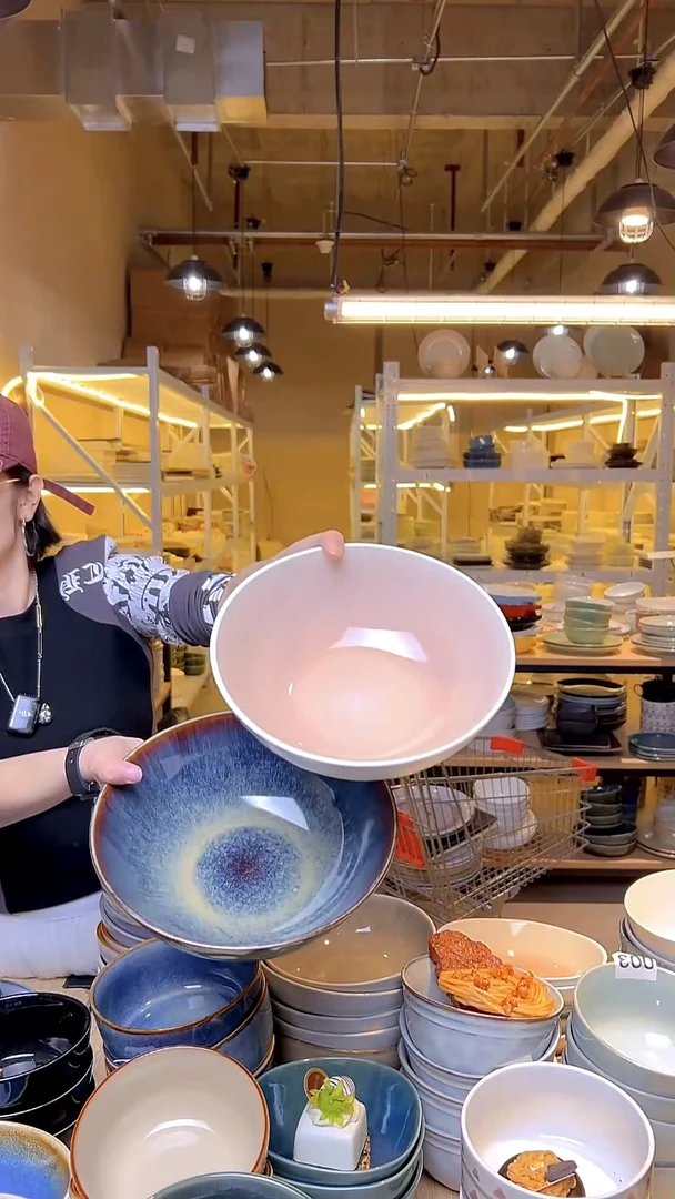 瓷218外贸尾货窑变釉下彩默认微瑕