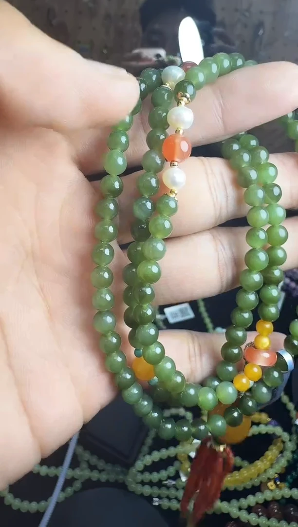 项链未镶嵌和田玉村0349 约15mm 多样性发一件