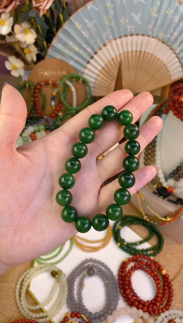 【闪购商品】和田玉手串未镶嵌碧玉