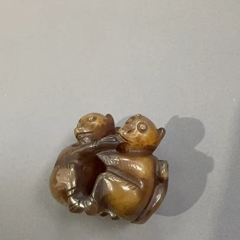 【程田文物】玛瑙猴摆件-251014-998