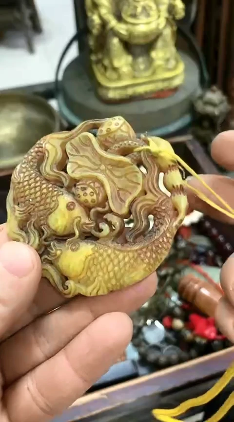 【闪购商品】一物一拍编号荷花鱼挂件