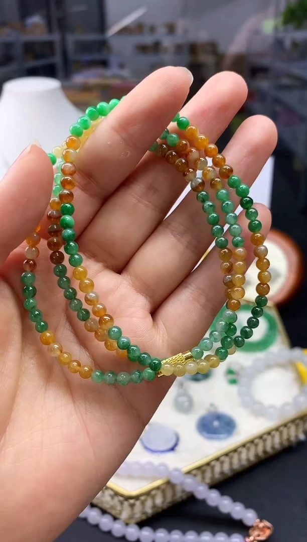 【闪购商品】翡翠颈饰未镶嵌翡翠珠链|不退不换