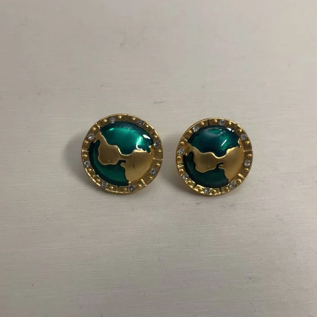 合金珐琅耳饰 孤品k926耳钉