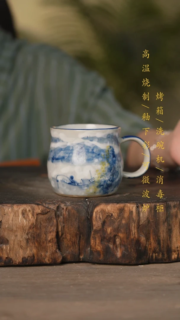 瓷片景德镇高温釉下彩可微波烤箱洗碗机