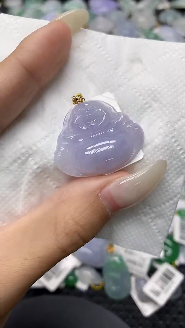 颈饰18K金镶嵌翡翠11111111111