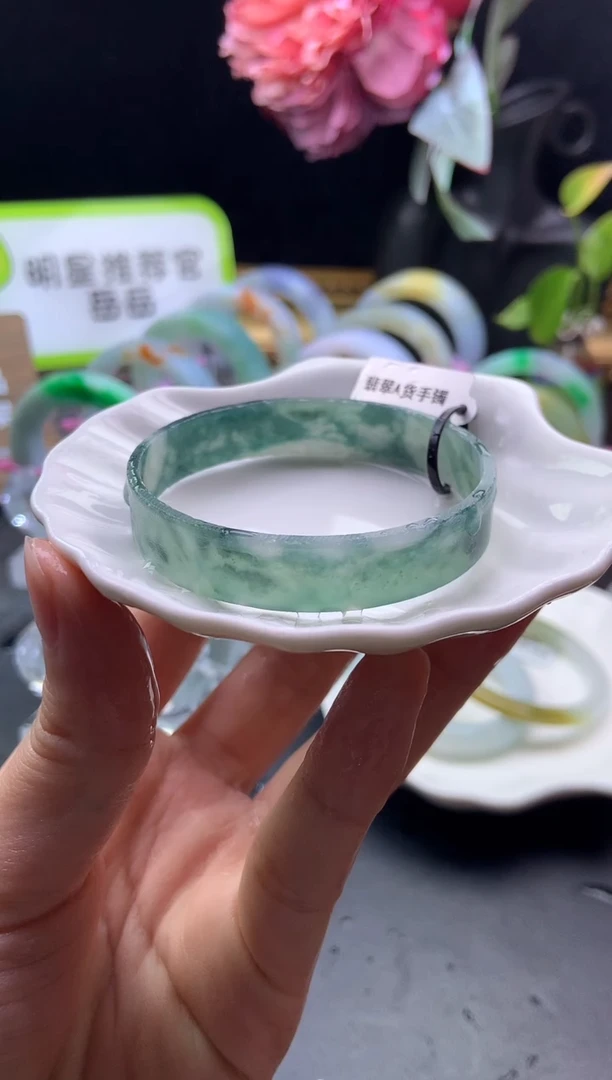 未镶嵌手镯定制翡翠54-55「定制不退不换」