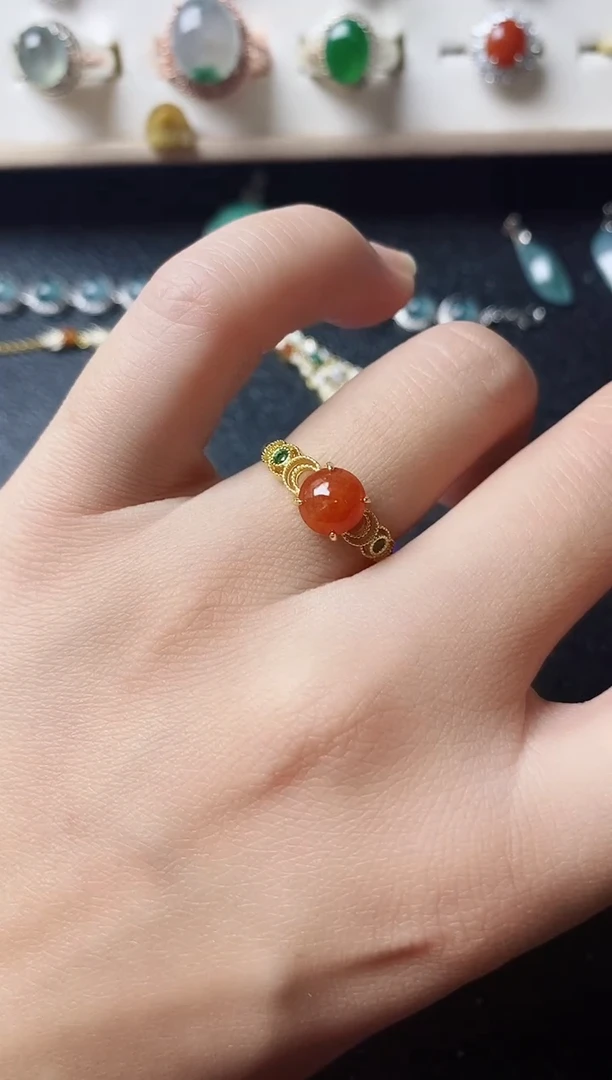 【闪购商品】翡翠戒指银S925镶嵌11111