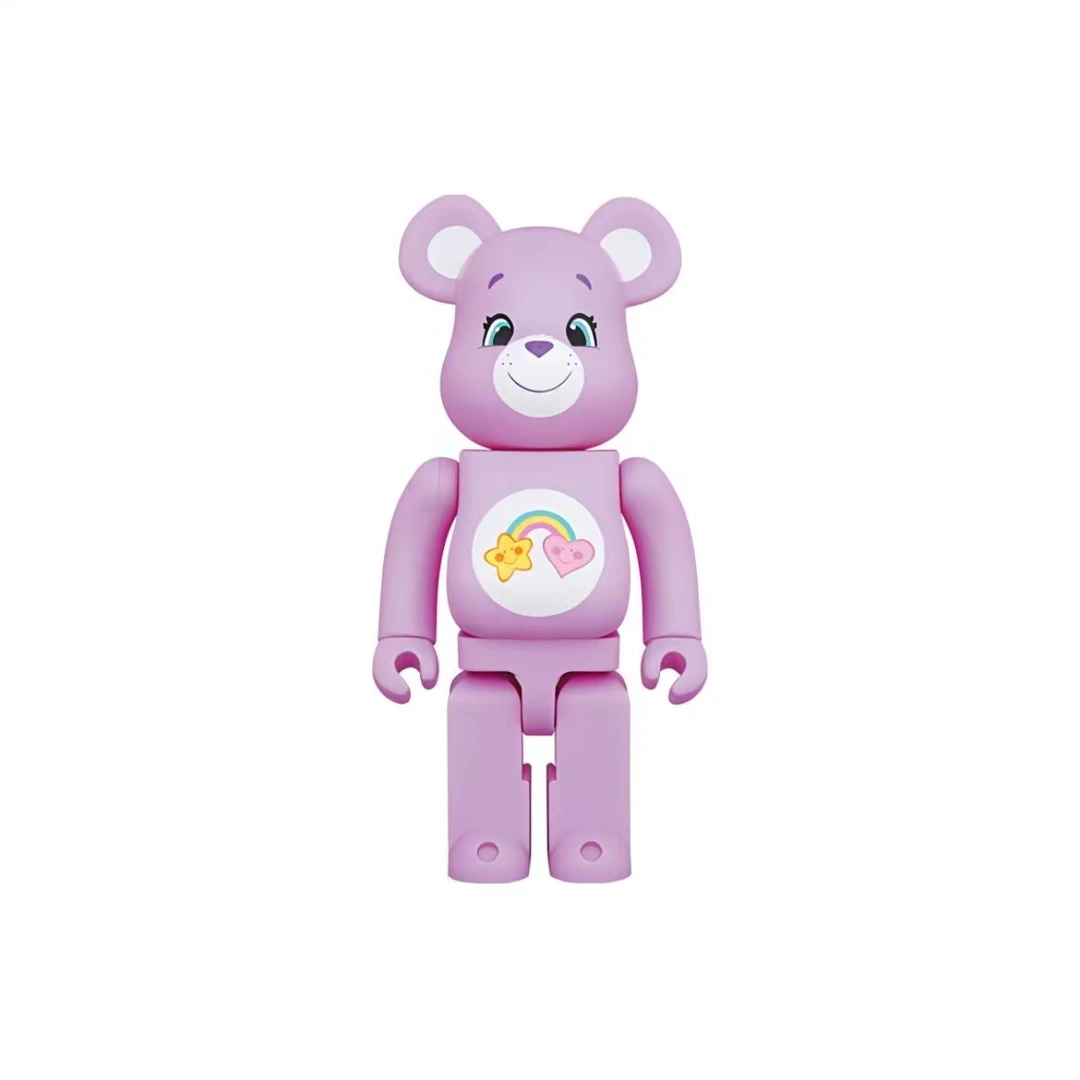 【山哥ST】bearbrick积木熊 紫色心情熊 400%
