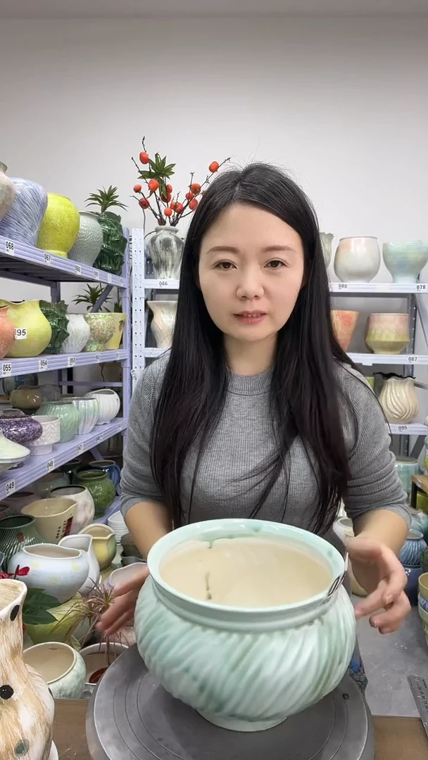 【12.10陶瓷花盆】  高度   16   口径     20