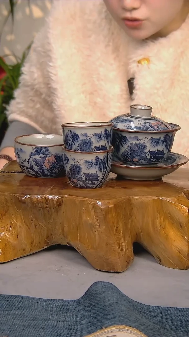 【闪购商品】 简装家用款4件套 陶瓷家用茶具系列
