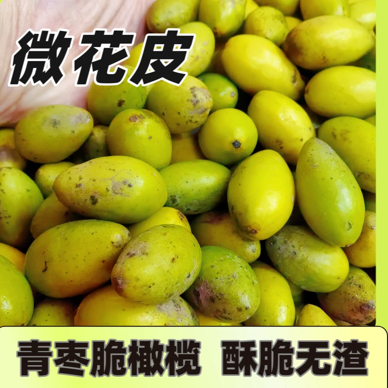 微花皮橄榄青枣脆橄榄2号橄榄青橄榄酥脆无渣生吃煲汤泡酒回甘