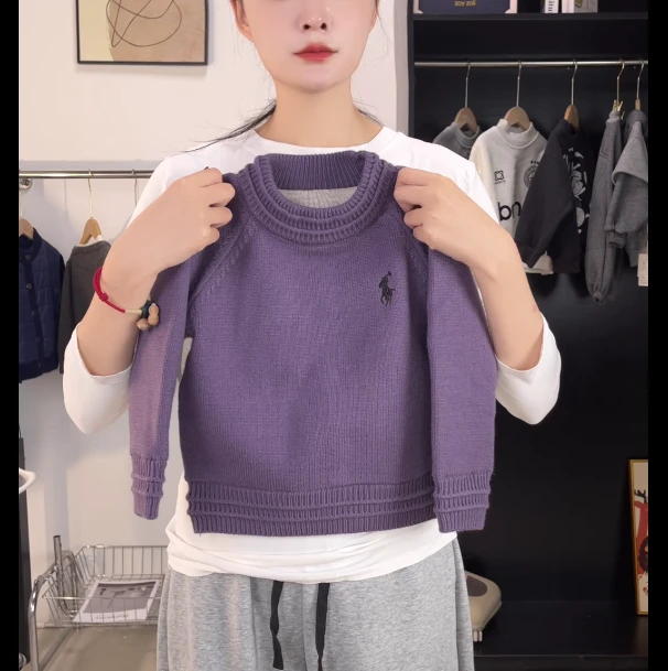 【冬款加厚】亲子厚款针织衫欧美风针织衫毛衣森系百搭洋气秋冬