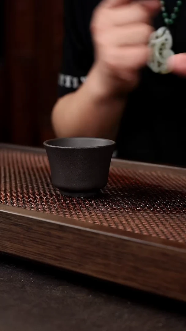 茶壶紫砂黑料铃铛杯