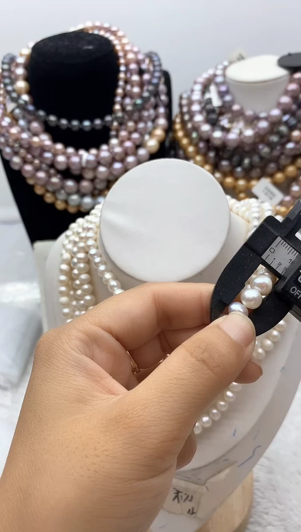 淡水珍珠钛钢颈饰27