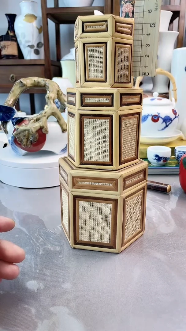 瓷片日产收纳盒三件套