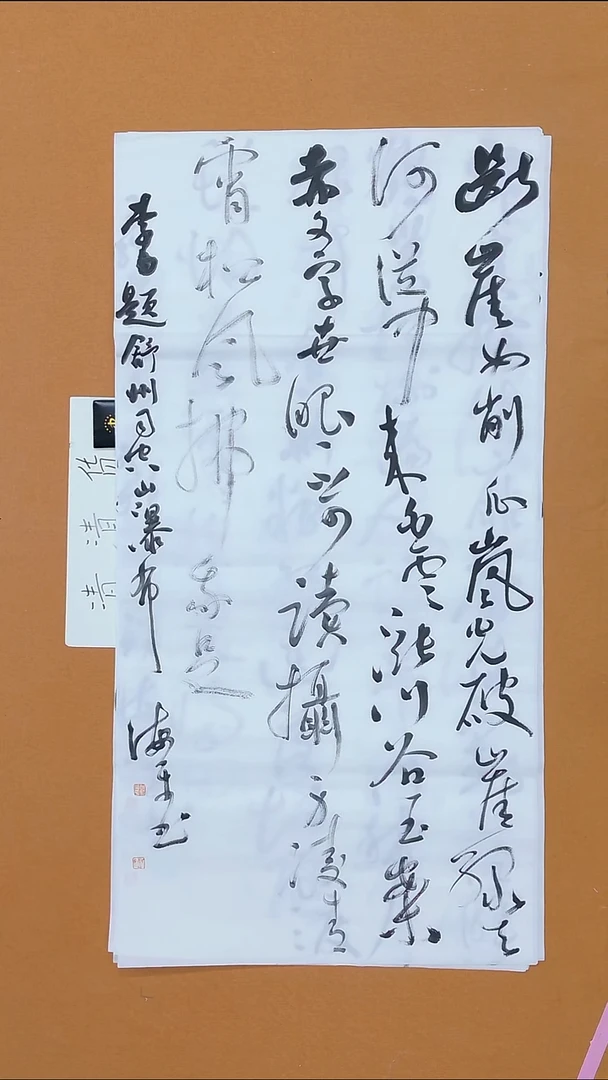 书法鲜海平 江苏行草书 12届届展  68*138 八平尺