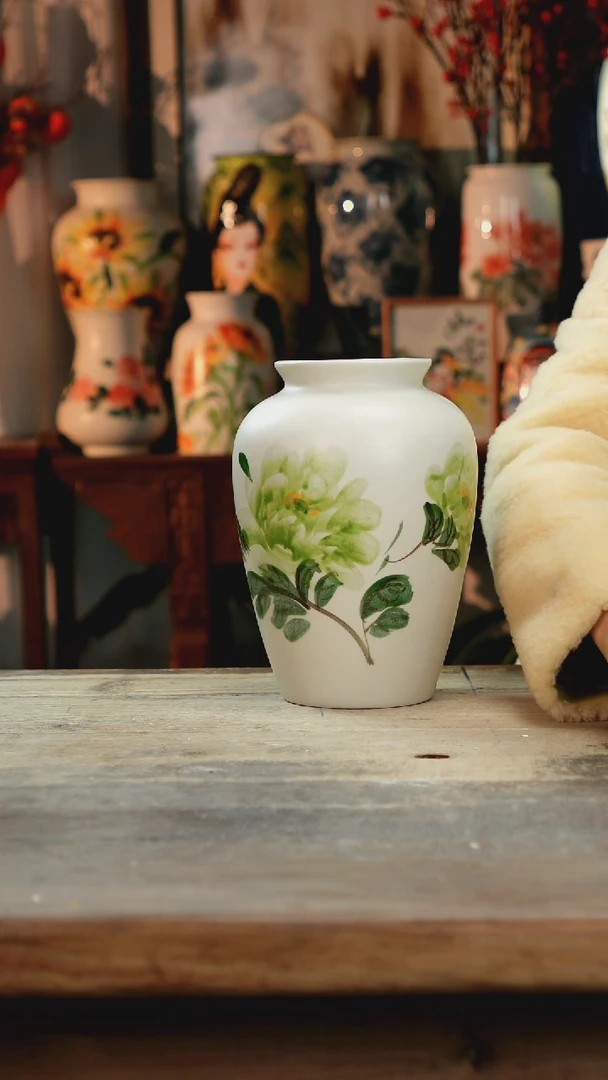 【闪购商品】瓷片景德镇纯手工釉下彩精品花瓶